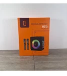 Karaoke Machine, Portable Bluetooth 5.3 Speaker With 2 Wireless Microphones MS75. Fixed Price $79.99.