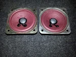2 Vintage Misco Redline 3" Voice Range Indoor / Outdoor Speakers. Both Work.. Fixed Price $20.00.