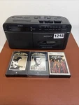 Sony Dream Machine ICF-C610 Am/fm Clock Radio Cassette Player W/3 Lot. Fixed Price $34.99.
