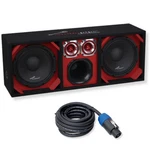 Red Fully Loaded Speaker Box W/ 2X 10" Woofers, 6X 6" Drivers, 4X 4" Tweeters. Fixed Price $299.99.