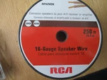 Rca AH16250SR 16-GAUGE Speaker Wire Parcial Roll Aprox. (180FT). Fixed Price $20.00.