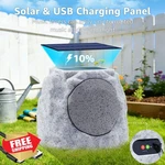 Uuffoo 2PK Waterproof Rock Speakers W/ Lights Solar Usb. Fixed Price $189.99.