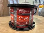 Southwire 500 Ft. 16/4 Grey Stranded Cu In-wall CMR/CL3R Speaker. Fixed Price $129.99.