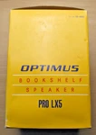 Optimus Pro LX5 Bookshelf Speaker #40-4061 With Linaeum Tweeters. Fixed Price $79.95.