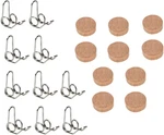 20PCS Trumpet Repair Kit Valve Cork Pad With Water Key Spit Spring Music. Fixed Price $13.49.