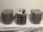 Sharp XL-MP130 Micro Component System W Cd, Cassette, & Tuner Bluetooth. Fixed Price $55.00.