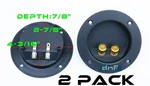 2 Pack Speaker Box Terminal Round Twist Cup Connector Subwoofer Enclosure Wire. Fixed Price $10.95.