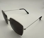 Express Womens Oversized Square Sunglasses Silver Metal Frame Black Tinted Lens. Fixed Price $7.99.