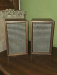2 Vtg Original Calrad Volumetric Way Speaker System Made Japan. Fixed Price $89.95.