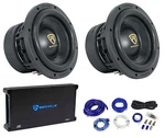 (2) Rockville W10K9D2 10" 6400 Watt Car Subwoofers+mono Amplifier+copper Kit. Fixed Price $481.85.