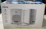 Ihome IHSI-W400BT-PR-WHT Active Bluetooth Outdoor Speakers (white, Pair). Fixed Price $59.99.