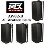 4 Mtx Audio 2-WAY All Weather Speaker 8" Woofer Patio Pool Indoor Outdoor Black. Fixed Price $1069.95.