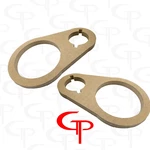 6.5 Inch + Notched Super Tweeter Door Pod Baffle Speaker Ring Mdf 1/2 Pair. Fixed Price $18.99.
