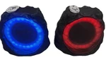 Uuffoo 2-PACK Solar Rock Speakers Outdoor Rgb Lights IP44 Waterproof Garden Yard. Fixed Price $75.00.