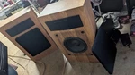 Vintage Realistic Speakers MC-2000 Great Sounding Compact Size New Woofers. Fixed Price $125.00.