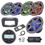 Jbl Marine Gauge Bt Radio W/spa Bezel, 6.5"+ 8" Led Speaker, Sub, Amp,kit, Ant. Fixed Price $791.99.