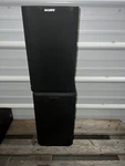 Pair Of Sony Speakers SS-D110 System Black. Fixed Price $40.00.