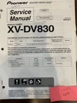 Pioneer XV-DV830 XVDV830 Service Manual **original**. Fixed Price $19.99.