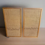 Vintage Heathkit AS-16 2-WAY Bookshelf Speakers Pair Mid-century Modern Hi-fi. Fixed Price $70.00.