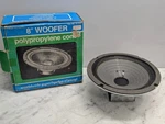 Realistic Polypropylene Cone 8" Woofer Speaker # 40-1021 30-3000 Hz 50 Watt. Fixed Price $20.24.