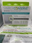 2 Simply Conserve Window Insulating Kit Indoor Film 5-PACK 36"X60" Foam Tape. Fixed Price $25.00.