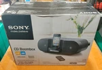 Nib Nos New Sony ZS-S3IP 30-PIN Iphone/ipod Portable Cd Radio Boombox Speaker. Fixed Price $128.00.