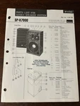 Sansui SP-X7000 Speaker System Parts List Vintage Oem Original. Fixed Price $14.99.