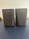 Lot Of 2 Vintage Sony SS-SRF1 Silver Wired Surround Speaker System Tested. Fixed Price $19.98.