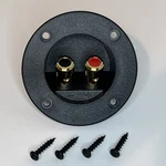 Round Speaker Wire Terminal Cup Gold Plated 8 Awg Bind Post Polarity W/ Hardware. Fixed Price $17.99.