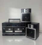 Vintage Sony CFS-W360 Fm/am Stereo Dual Cassette Boombox W/ Detachable Speakers. Fixed Price $64.00.