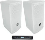 2) Jbl AC16 White 6" 640 Watt 2-WAY Ohm Passive Wall Mount Speakers+crown Amp. Fixed Price $1762.90.