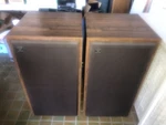 Cerwin Vega Vintage Pair Walnut Speakers 1985, Custom Dayton Audio 15" Woofers. Fixed Price $1500.00.