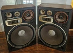 Vtg Pair Of Kenwood KL-999X 5-WAY Floor Speakers (tested). Fixed Price $480.00.