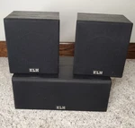 Vintage Klh Rear Channel + Center Speakers (pair) Tested. Fixed Price $59.99.