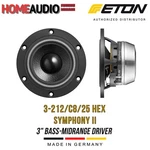 New! Eton 3-212/C8/25 Hex Symphony Ii 3" ( 102MM ) Bass-midrange Woofer Ohm. Fixed Price $171.00.