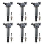 Ena Pack Of Ignition Black Coils (UF267) + Spark Plugs,. Fixed Price $127.97.