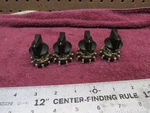(4) Oak Industries 269789-BF1 Wafer Rotary Switch Pole 10 Position + Knobs. Fixed Price $32.00.