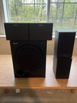 Sony SA-WMSP69 Active Subwoofer Plus 2 Pair Speakers- Tested &working Great. Fixed Price $239.99.