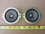 22OO88 Sony Speakers, Pair, 1-504-516-11, 3-5/8" X 3-1/8" 1-1/8" Overall, Vgc. Fixed Price $6.95.