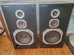 Vtg. Technics 3-WAY Speakers Model SB-K40. Fixed Price $180.00.