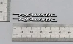Realistic Minimus 7 Speaker Badge Emblem Premium Silver Pair With Adhesive. Fixed Price $12.00.