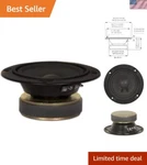 High-performance 5" Goldwood Midrange Speaker, 120 Watts Max Output Clarity. Fixed Price $35.99.