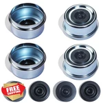 Ozisens 4PK 2.44" Trailer Hub Dust Caps W/ Rubber Plugs 5200-6000LB Axles. Fixed Price $27.99.