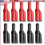 10PCS 4MM Banana Male Plug Shrouded Fully Insulated Stackable Connector. Fixed Price $13.99.