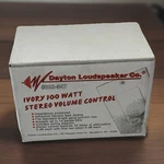 New Dayton Loudspeaker Ivory 100 Watt Rotary Stereo Volume Control #300-547. Fixed Price $12.75.