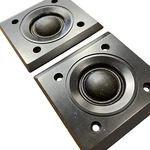 Pair Peerless Tymphany T25KH06C6 1 Square Frame Soft Dome Tweeter Speaker. Fixed Price $17.70.