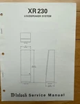 Mcintosh Xr 230 Speaker System Service Manual. Fixed Price $22.00.