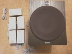 Excellce Cond Sony SA-W2500 100 Watt 10" Subwoofer & Panasonic Remote Speakers. Fixed Price $375.00.