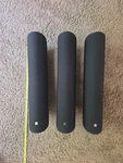 Kef Set Of 3 KHT6000 Satellite Speakers (lcr) - HTS6001 Fabric Wrapped Ace. Fixed Price $199.00.
