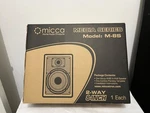 Micca M8S Inch 2WAY Inwall Speaker With Pivoting 1" Silk Dome Tweeter Each. Fixed Price $84.00.